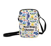Ukraine Symbols Crossbody Bag Next Stop Ukraine Shoulder Bag Ukraine Trip Vacation Gift Ukraine Lover Gift (Next Stop Ukraine Crossbody)