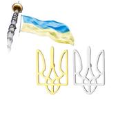 Ukraine Trident Ukraine Pin I Stand with Ukraine, Ukrainian Symbol Brooch pins Ukrainian Coat of Arms Lapel Pin for Men Women Inspired Jewelry Ukraine Remembrance Pin