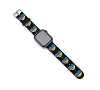 Ukraine U.S. Heart Flag Compatible with IWatch Series Silicone Strap Smartwatch Replacement Bands 38mm/40mm