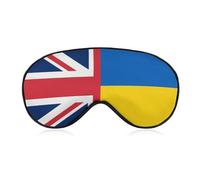 Ukraine UK Friendship Fashion Eye Mask Printed Sleep Masks Soft Unisex Blackout Covering with Adjustable Strap