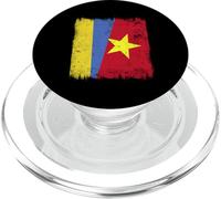 Ukraine Vietnam Half Flag Ukrainian Vietnamese History PopSockets PopGrip for MagSafe