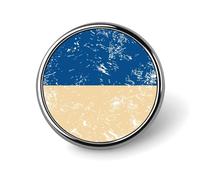 Ukraine Vintage Flag Round Brooches Colorful Fashion Button Pins Badge for Backpacks Shirts Scarf