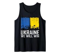 Ukraine We Will Win Ukrainian Flag Apparel Tank Top