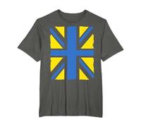 Ukrainian British Union Jack Flag. UK & Ukraine Together T-Shirt