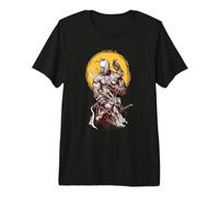Ukrainian Cossack Warrior Holding Sword Fighting for Ukraine Premium T-Shirt
