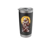 Ukrainian Cossack Warrior Holding Sword Fighting for Ukraine Stainless Steel Insulated Tumbler