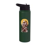 Ukrainian Cossack Warrior Holding Sword Fighting for Ukraine Stainless Steel Insulated Water Bottle