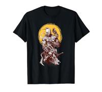 Ukrainian Cossack Warrior Holding Sword Fighting for Ukraine Value Graphic T-Shirt, Men, Black, XL