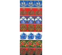 Ukrainian craft Easter eggs shrink wrap. Egg color. Geometric Patterns No. 5 is enough for 7 eggs...