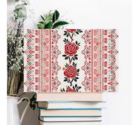 Ukrainian Embroidery Style Rose Wall Decor For Living Room Large Canvas Wall Art For Bedroom Modern Office Pictures Wall Artwork Landscape Paintings Canvas Art Prints Home Decorations 18x12inch(45x30c