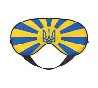 Ukrainian Flag 12 Ukrainian Flag Sleep Masks Adjustable Strap Soft Eye Mask for Women Men Travel Work Home