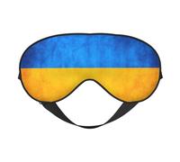 Ukrainian Flag Comfortable Sleeping Aid Soft Eye Mask Adjustable Blackout Cover Reversible Night Rest