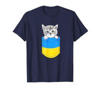 Ukrainian Flag Cute cat in the Pocket Ukraine Gift T-Shirt