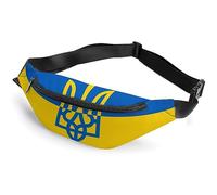 Ukrainian Flag Fanny Pack Printing Bumbag Lightweight Belt Bag Waist Pack Bag for Travel Workout