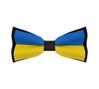 Ukrainian Flag Mens Bow Tie Elegant Formal Pre-Tied Adjustable Neck Band Bowties