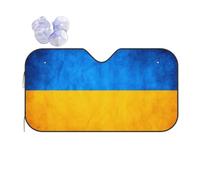 Ukrainian flag Print Car Windshield Sun Shade Cool Foldable Reflective UV Rays SUV Front Sun Visor