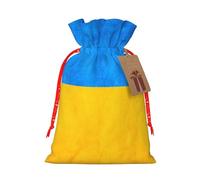 Ukrainian Flag Print Drawstring Gift Decor Bags Reusable Pouches For Presents Birthday Party Favors