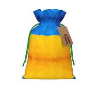 Ukrainian Flag Print Drawstring Pouch For Gifts,Reusable Adorable Gift Bags,Perfect For Jewelry And More