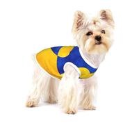 Ukrainian Flag Print Lightweight Tank Top for Dogs Dog Shirts for Small Dogs Stretchy T Shirts Sleeveless Vest