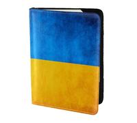 Ukrainian Flag Print Passport Holder, Slim Lightweight Travel Document Protector for Men Women Present