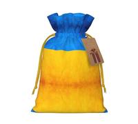 Ukrainian Flag Print Reusable Drawstring Pouch,Perfect For Birthdays,Anniversaries,And Parties