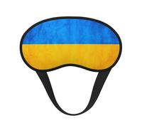Ukrainian Flag Print Sleep Mask for Side Sleepers Cute Blackout Eye Mask Shades Cover for Home or Travel