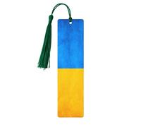 Ukrainian Flag Print Wooden Bookmark,Versatile Book Mark,Reusable Wood Bookmark, Gift for Men Women Book Lovers