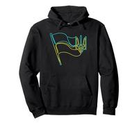 Ukrainian Flag Tryzub Pullover Hoodie