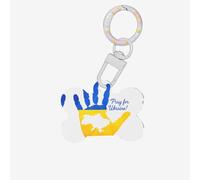 Ukrainian Gesture Printing Bone Shaped Dog Tag Pet Id Tags,Acrylic Dog Tags Cat Tags with Ring for Dog Cat,Pendant Crafts