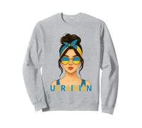Ukrainian Girl Ukraine Flag Ukrainian Girlfriend Wife Sweatshirt