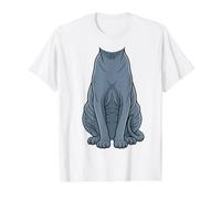 Ukrainian Levkoy Cat Costume Feline Graphic Design Value Graphic T-Shirt, Men, White, L