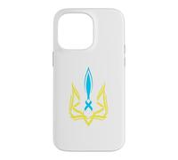 Ukrainian National Emblem Yellow Blue Colors - Ukraine Case for iPhone 14 Pro Max