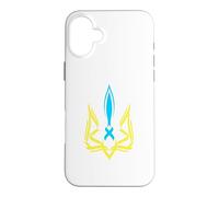 Ukrainian National Emblem Yellow Blue Colors - Ukraine Case for iPhone 16 Plus