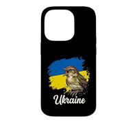 Ukrainian Nightingale Bird Song Flag Support Case for iPhone 14 Pro