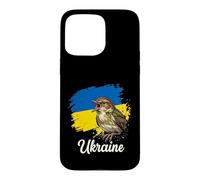Ukrainian Nightingale Bird Song Flag Support Case for iPhone 15 Pro Max