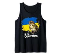 Ukrainian Nightingale Bird Song Flag Support Tank Top