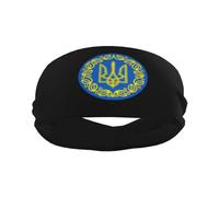 Ukrainian People's Republic Coat of arms of Ukraine Sports Sweatbands for Men & Women, Non-Slip Elastic Wristbands & Headbands for Basketball, Tennis, Workout, Gym, Yoga, Absorbent & Breathable