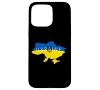 Ukrainian Pride Tryzub Ukraine Map Vintage Retro Flag Art Case for iPhone 15 Pro Max