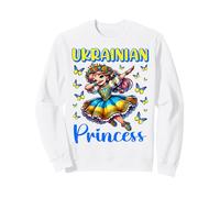 Ukrainian Princess Dab Girl Flag Dress Heritage for Kids Sweatshirt