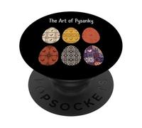 Ukrainian Pysanky Easter Eggs Proud Folk Art PopSockets Adhesive PopGrip