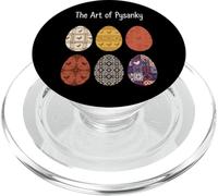 Ukrainian Pysanky Easter Eggs Proud Folk Art PopSockets PopGrip for MagSafe