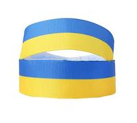 Ukrainian Ribbon 9mm/25mm 50 Yard,Blue & Yellow Ribbons Perfect for Ukraine Conflict Awareness, Support Groups & Fundraisers (25mm), Yellow,Blue