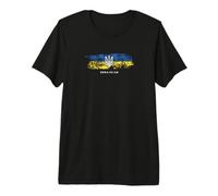 Ukrainian Shirt Tryzub Ukraine Flag Military Trident Premium T-Shirt