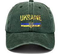Ukrainian Symbol Badge Cap Sun Visor Ukraine Emblem Flag Hip Hop Caps Cowboy Hat Peaked Hats Adjustable Baseball Hat for Outdoor