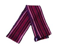 Ukrainian Traditional Handmade Maroon Krayka for Vyshyvanka | Authentic Woven Folk Belt for Embroidered Clothing & Ethnic Wear (200cm*7cm)