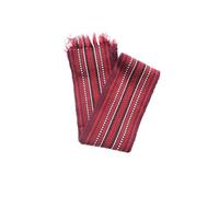 Ukrainian Traditional Handmade Red Krayka for Vyshyvanka | Authentic Woven Folk Belt for Embroidered Clothing & Ethnic Wear (120cm*5cm)