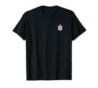 Ukrainian Tryzub symbol on the heart - Ukraine Trident T-Shirt