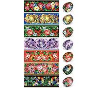 ukrainisches-kunsthandwerk Easter Eggs Foil Schostowo Painting No.16 is enough for 7 eggs