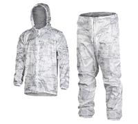 UkrStore PLUS SIZE Snow camo suit | Multicam alpine white winter camouflage | Sniper Airsoft Tactical Huntign Snowboard white camo | coverup for winter games, White, One Size