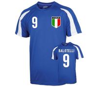 UKSoccerShop Italy Sports Training Jersey (balotelli 9) - Kids Blue LB (9-11 Years)